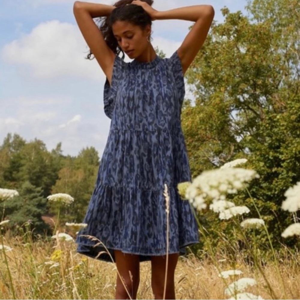 Anthropologie Jenee tiered dress size M.